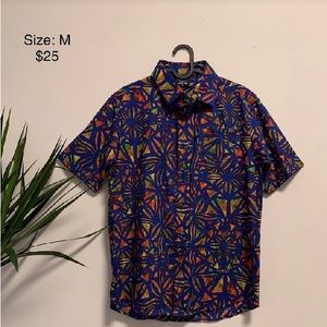 Men’s retro button down shirt
